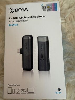 BY-WM3U 2.4GHz Wireless Microphone - Black